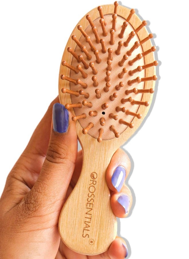 OROSSENTIALS Travel Friendly Wooden Hair Comb Brush (ORO-015) - Image 1
