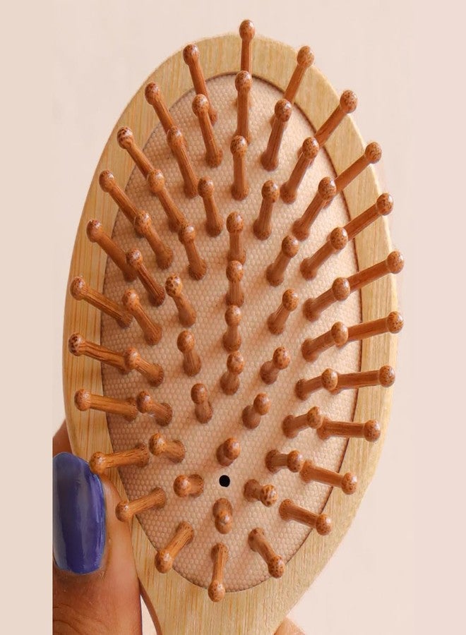 OROSSENTIALS Travel Friendly Wooden Hair Comb Brush (ORO-015) - Image 4
