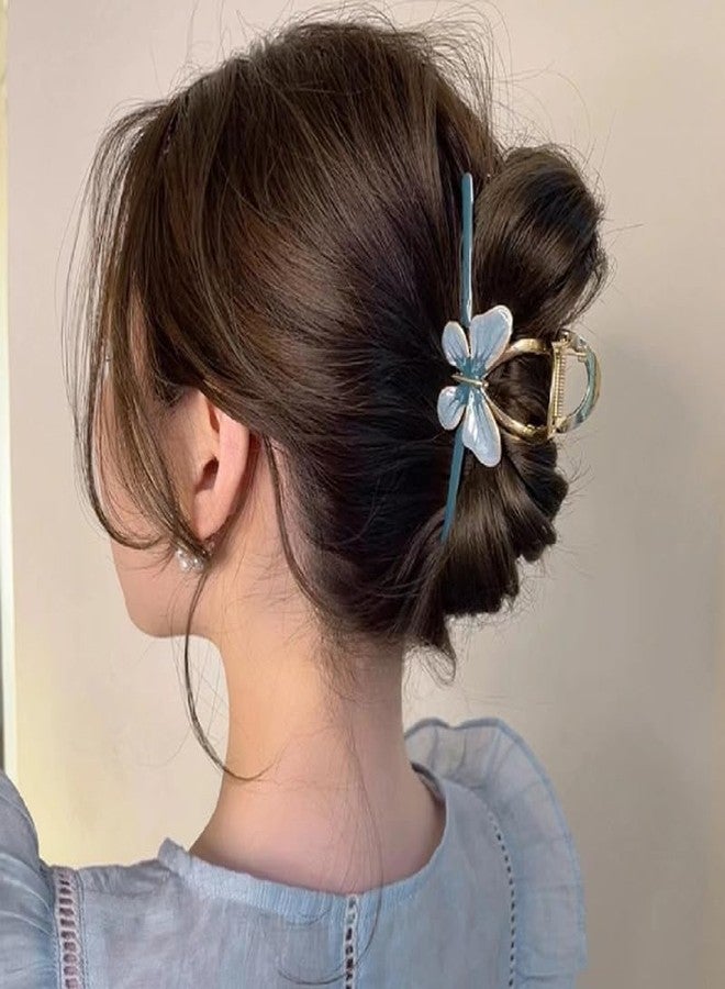 Samyak Combo of 3 Pcs Multicolored Beautiful Butterfly Hair Clutcher Clips Claw Metal Jumbo Jaw Clamp Barrettes Hair accessory - Image 5