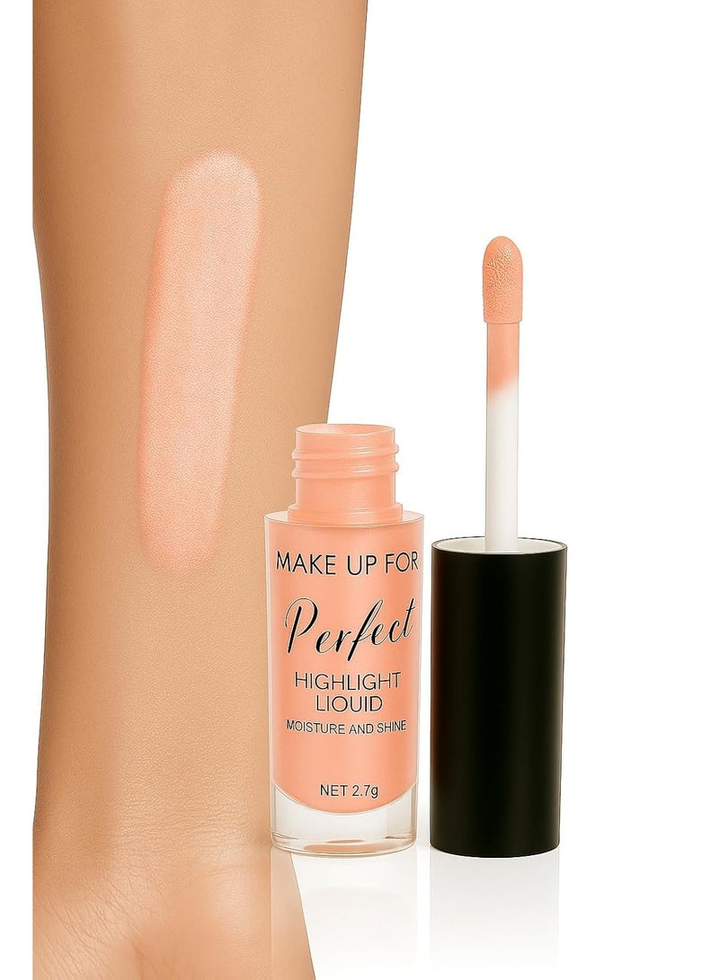 MAKE UP FOR LIFE Perfect Glow Liquid Highlighter for Face, Eyes & Body 2.7 g - Image 1