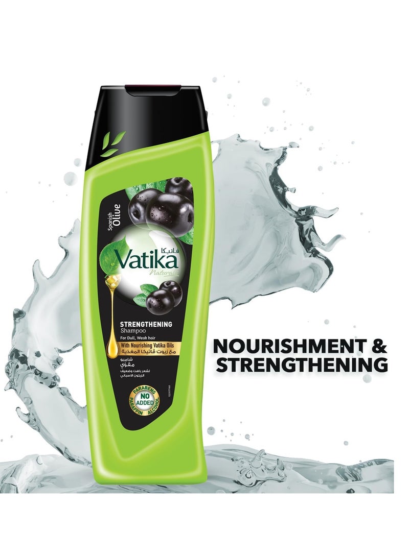 VATIKA Spanish Black Olive Strengthening Shampoo 400ml - Image 2