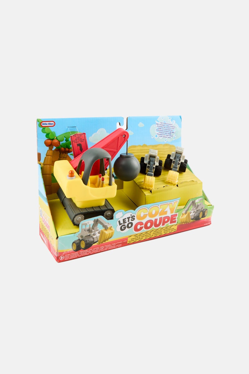 Toys For Less 3 Pieces Lets Go Cozy Coupe Construction Vehicles, Multicolor - Image 3