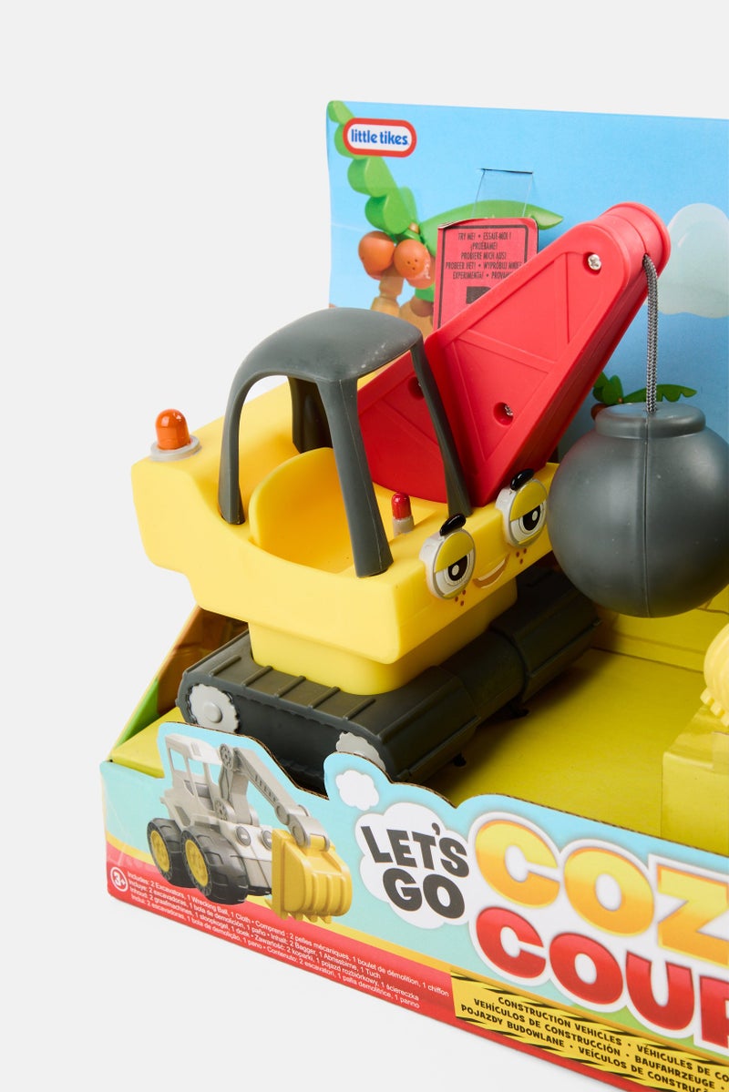 Toys For Less 3 Pieces Lets Go Cozy Coupe Construction Vehicles, Multicolor - Image 4