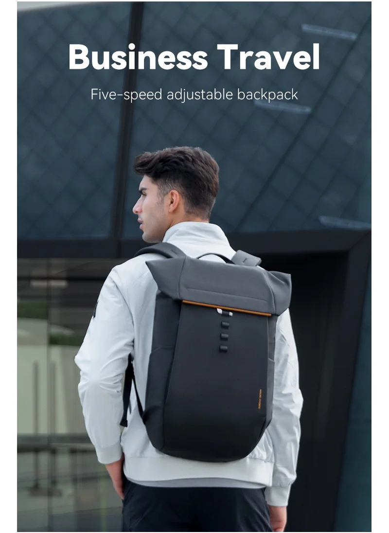 MARK RYDEN MARK RYDEN 2975 Five Types Capacity Adjustment,with Top Flap,YKK Zip Casual Travel Business Backpack, Hydrophobic Fabric, Suitable for 17 Inch Laptop