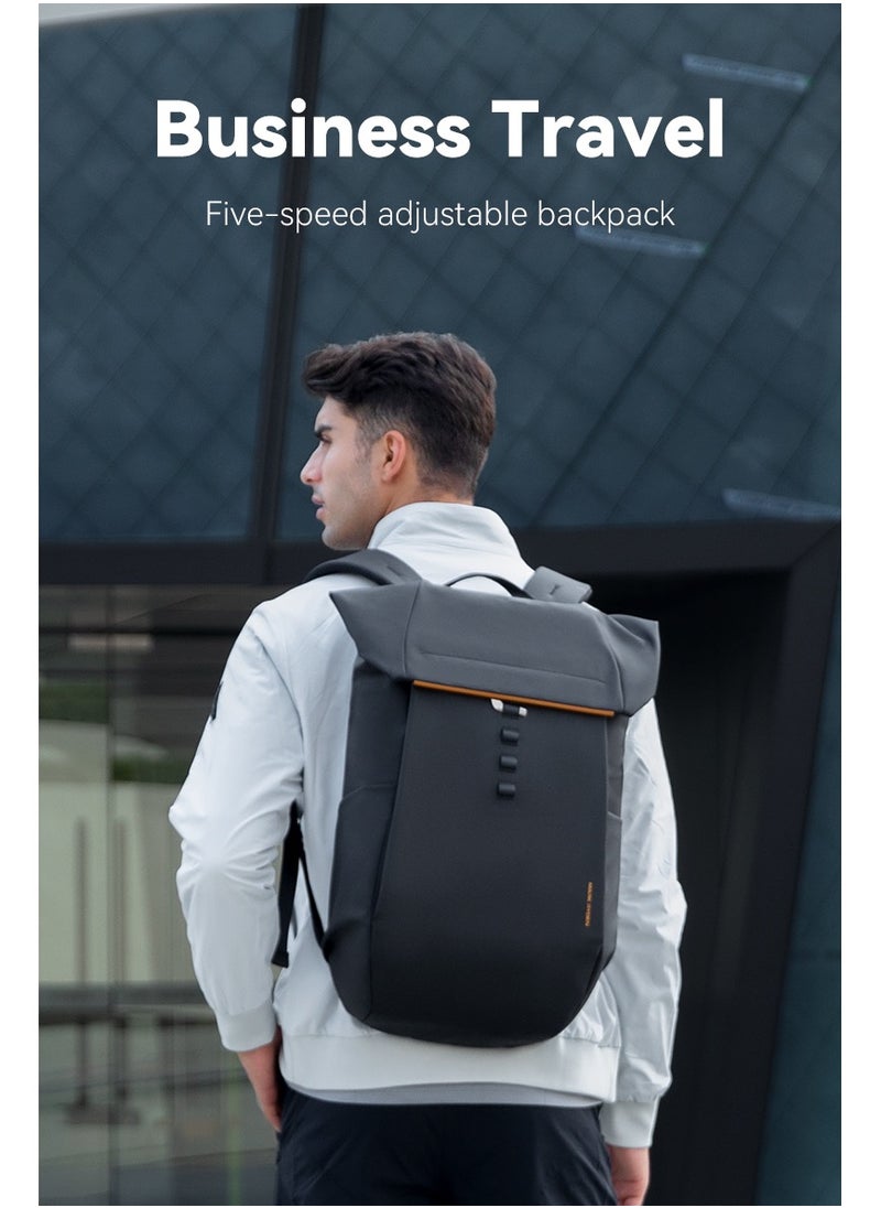MARK RYDEN MARK RYDEN 2975 Five Types Capacity Adjustment,with Top Flap,YKK Zip Casual Travel Business Backpack, Hydrophobic Fabric, Suitable for 17 Inch Laptop  - Image 2