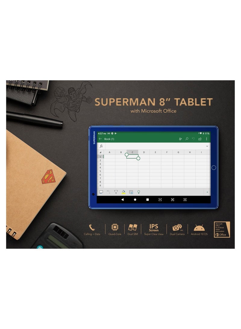 SUPERMAN 8" Tablet with MS Office - Image 5