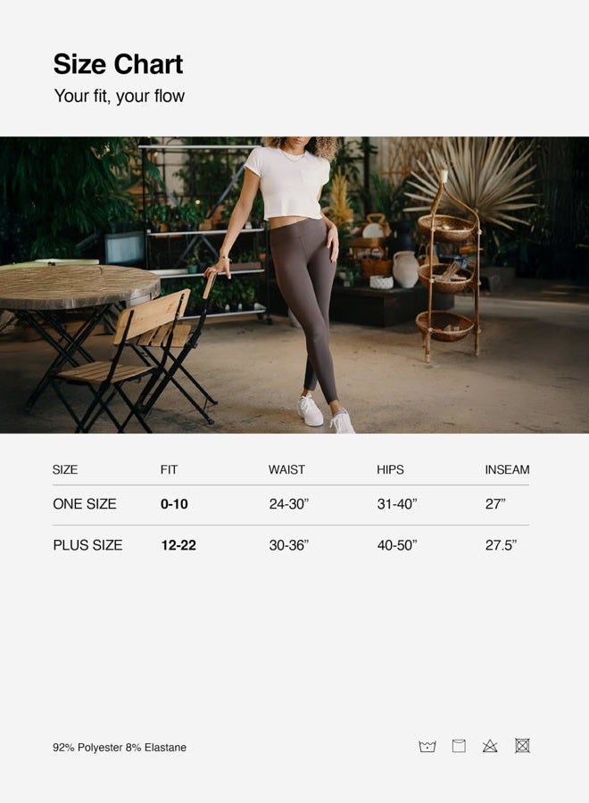 Conceited Black Premium Ultra Soft High Waisted Leggings for Women - 3" Wide Band - Workout Leggings for Women Tummy Control - One Size - SOL01R-3-Black - Image 3