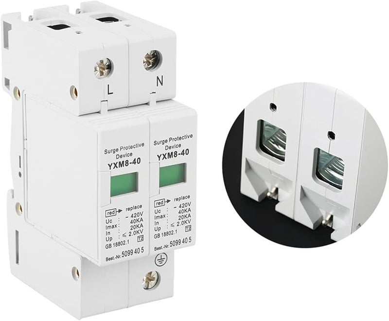 2P 40kA مانع صواعق واقي من زيادة التيار لنظام الكهرباء المنزلي - Image 4