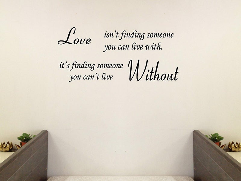 Picniva Love Without Quote Wall Sticker - Image 1
