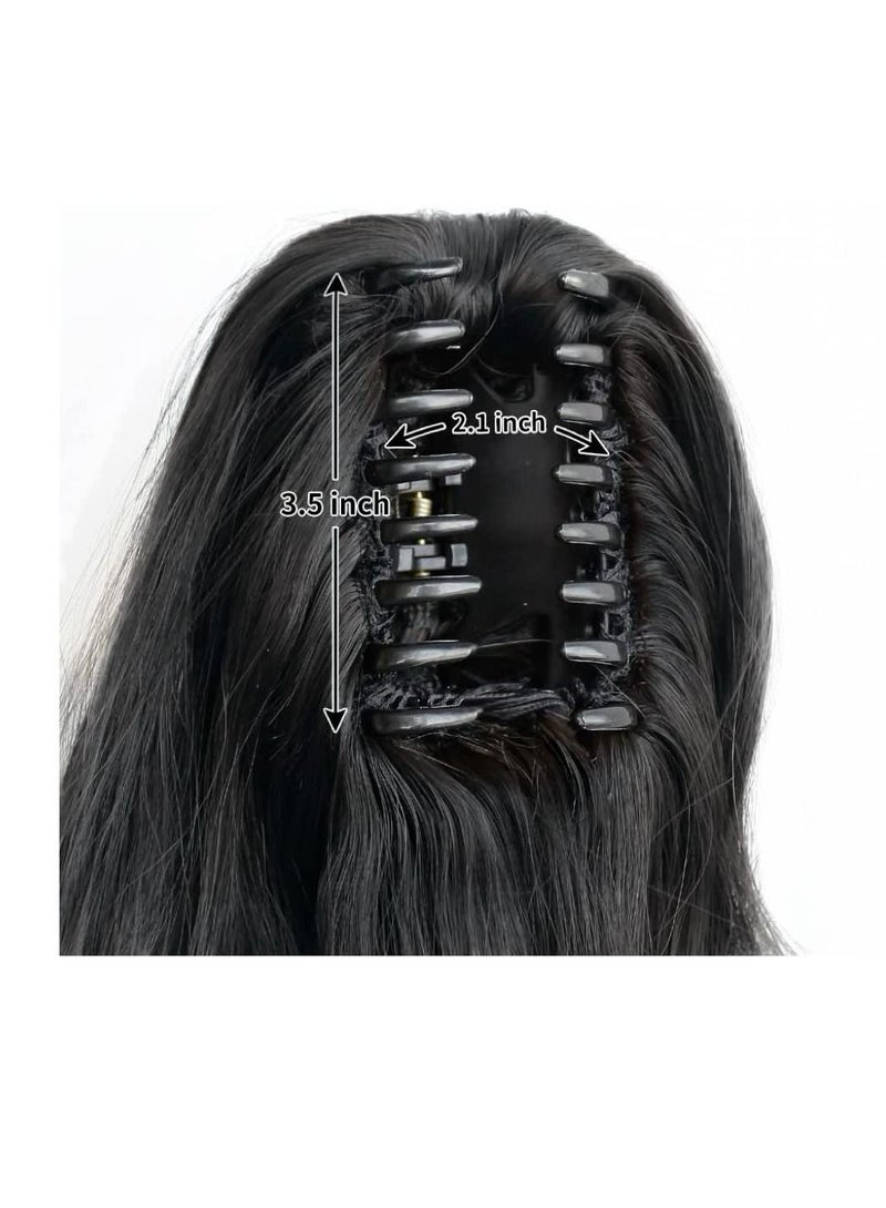 Estelle Hair Extensions Ponytail Extension Claw Wavy Fake Hair Synthetic Clip in Ponytail Wig Daily Fluffy Curly Pony Tail Blonde Hair Pieces for Women - Image 4