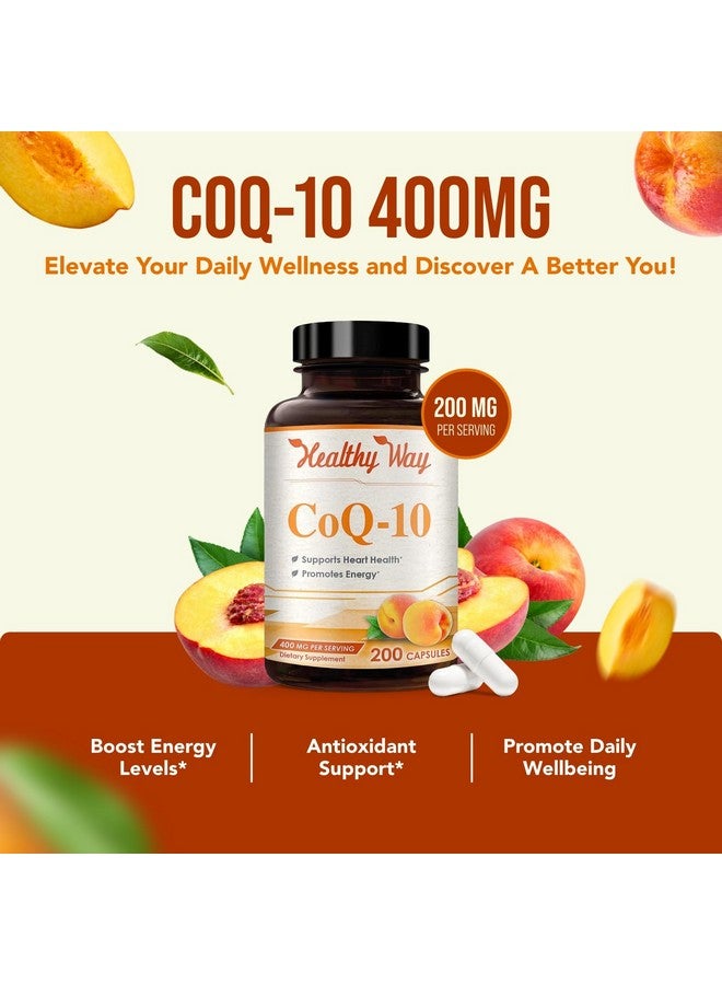 HealthyWayRx Healthy Way CoQ10 400mg 200 Capsules Non-GMO - Image 4