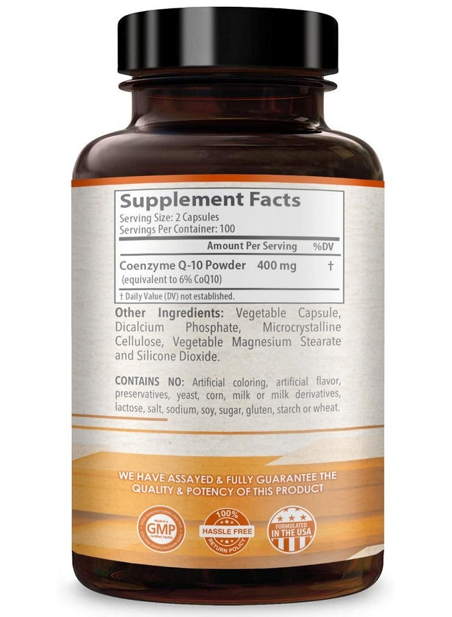 HealthyWayRx Healthy Way CoQ10 400mg 200 Capsules Non-GMO - Image 2