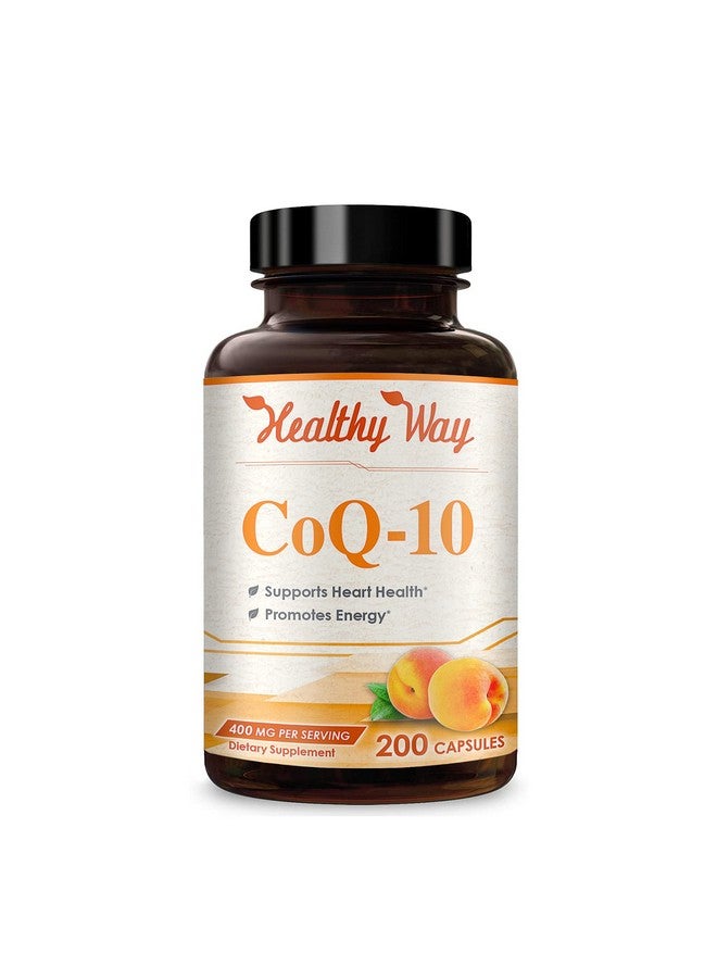 HealthyWayRx Healthy Way CoQ10 400mg 200 Capsules Non-GMO - Image 1