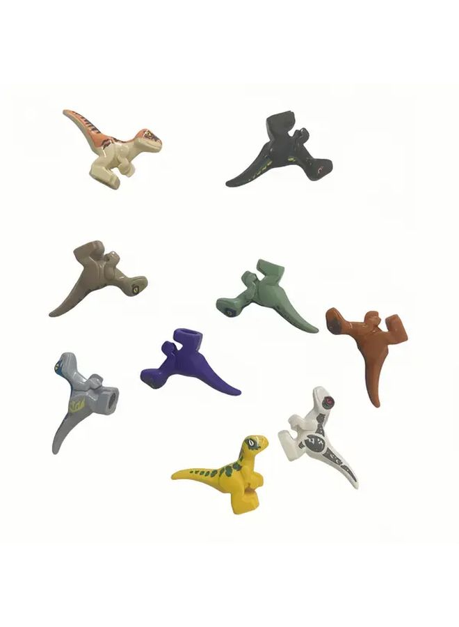 9 Pcs Prehistoric Animals Building Blocks Dinosaur MOC Forest Scene Educational Toys for Kids Adults - Image 3