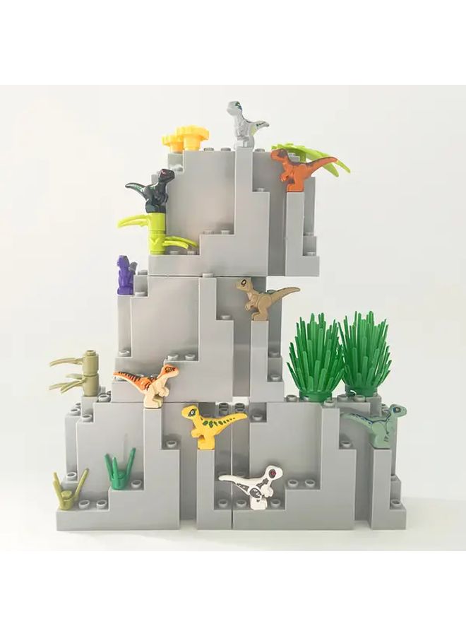 9 Pcs Prehistoric Animals Building Blocks Dinosaur MOC Forest Scene Educational Toys for Kids Adults - Image 4