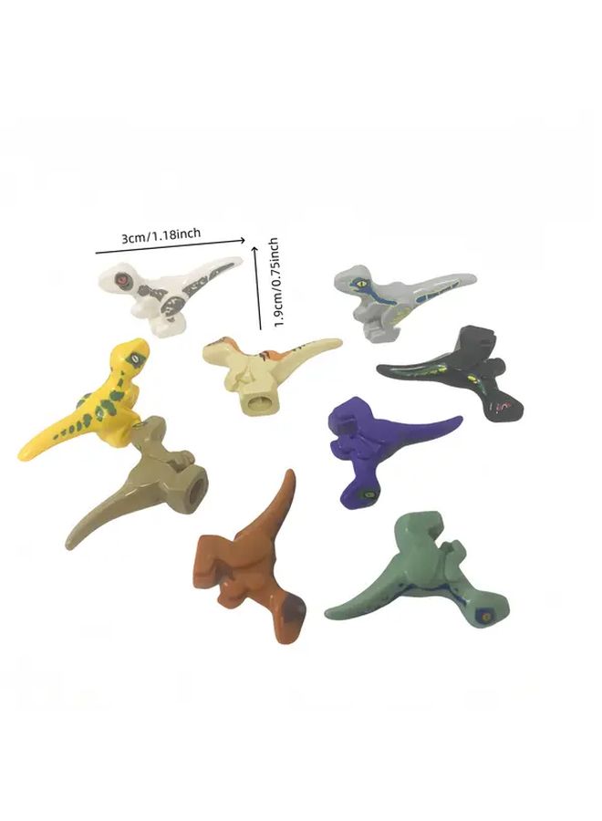 9 Pcs Prehistoric Animals Building Blocks Dinosaur MOC Forest Scene Educational Toys for Kids Adults - Image 2