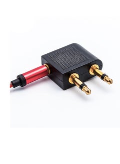 SUNSAR [6 Pack] Airplane Airline Flight Adapters for Headphones, Golden Plated 3.5mm Male to 3.5mm Female Earphone Jack Headset Connector Adapter  - Image 5