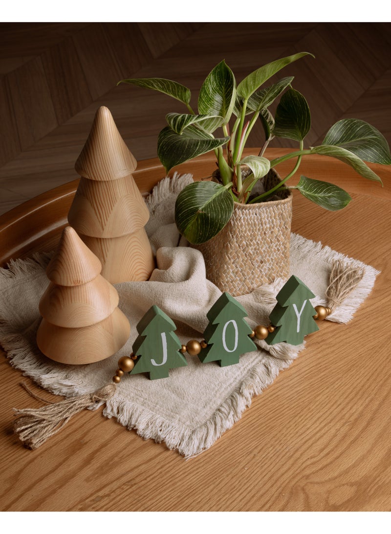 Words Co. Minimalist Wooden Christmas Trees – Set of 2 - Image 2