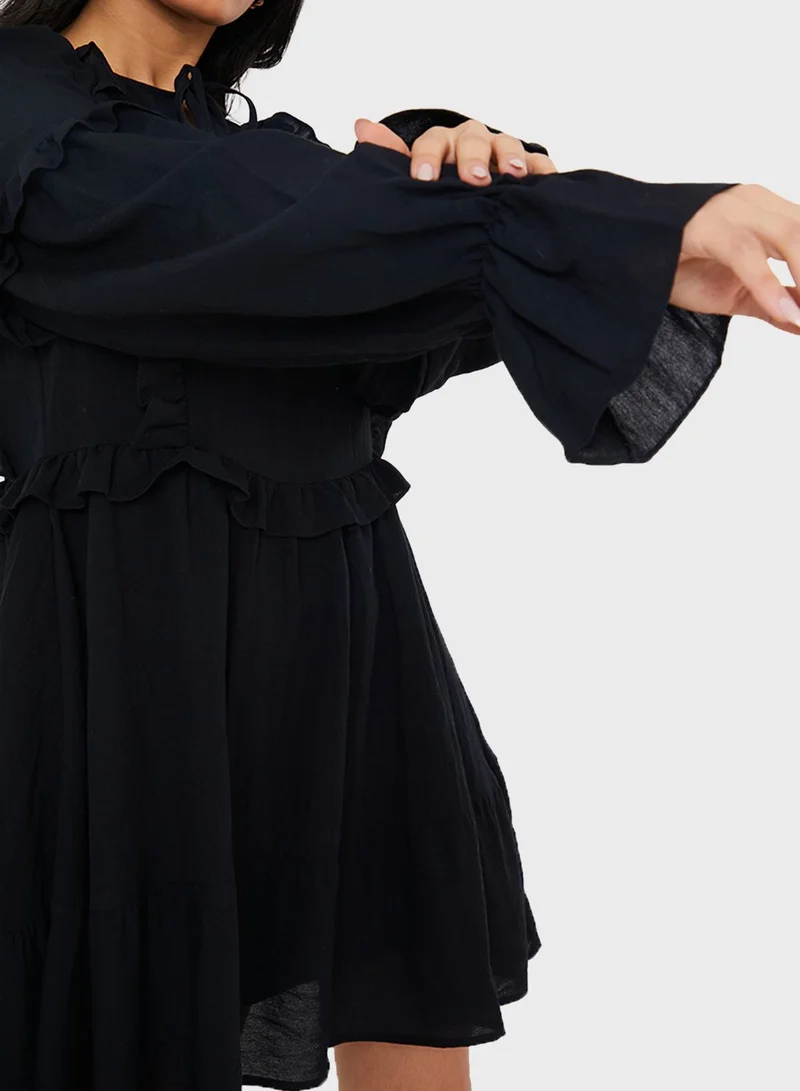 In the style Ruffle Detail Frill Dress