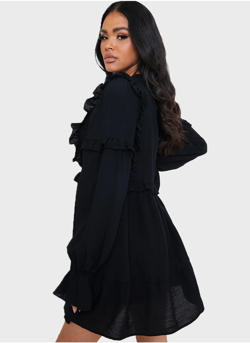 In the style Ruffle Detail Frill Dress