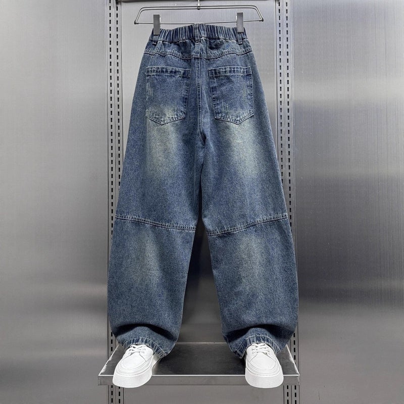 Unisex Classic Denim Jeans Loose Fit Daily Outdoor Wear - Image 4