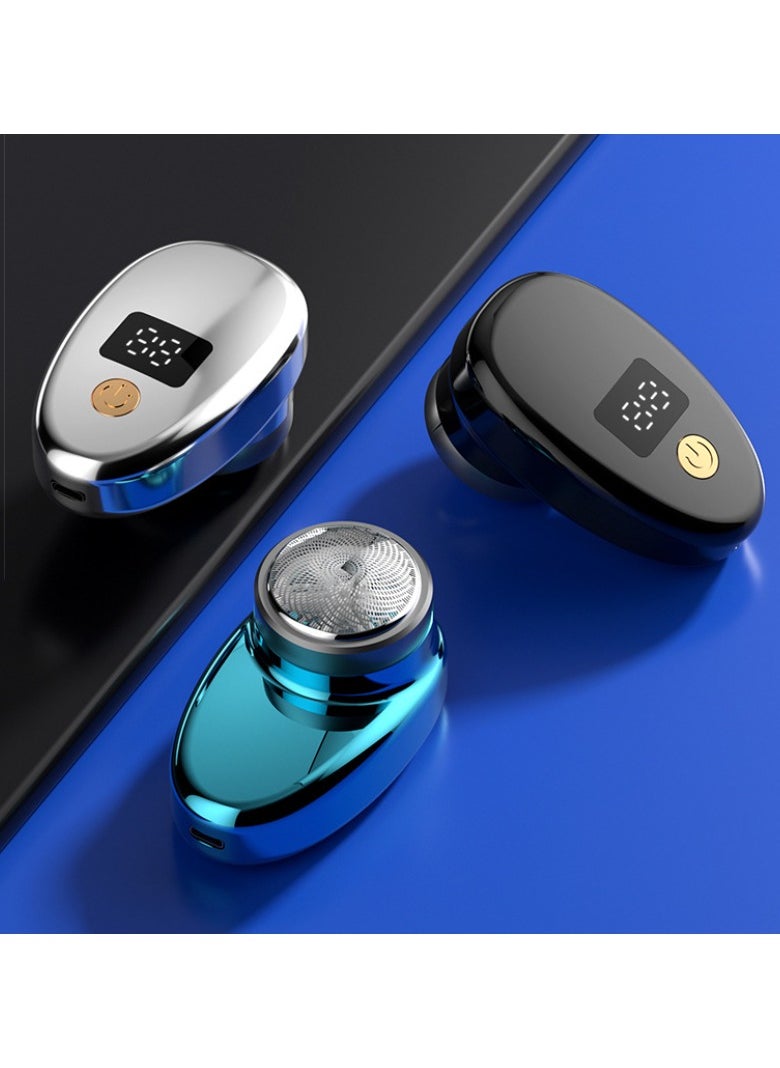 YQbest - Portable Electric Shaver, Razor for Men, Mini-Shave,Pocket Size Shaver,Beard Trimmer Hair Clippers & Trimmer,Wet and Dry Mens Home,Car,Travel (Black) - Image 1