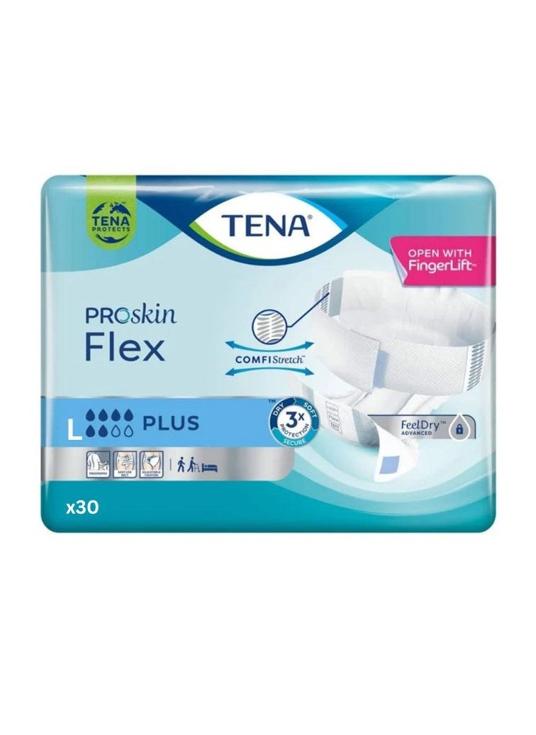 Tena Large Incontinence Adult Diapers 1 Pack Of 30 Protectors  - Image 1