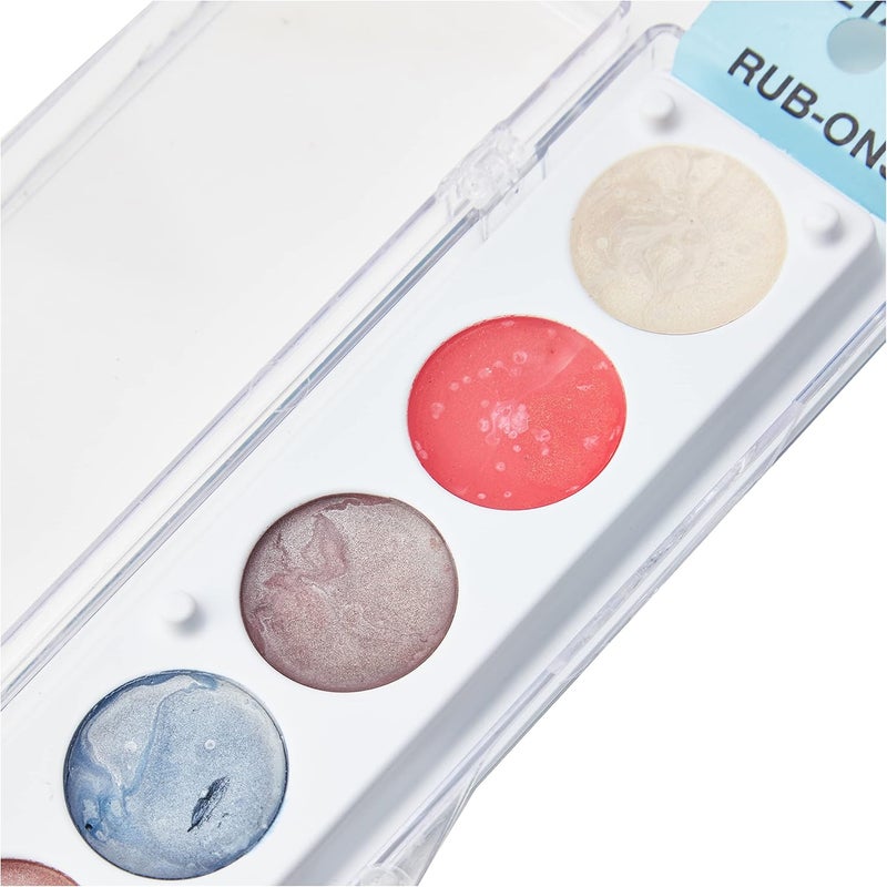 Craft Products Metallic Rub-On Paint Set - 7 Vibrant Colors for Arts and Crafts - Image 2