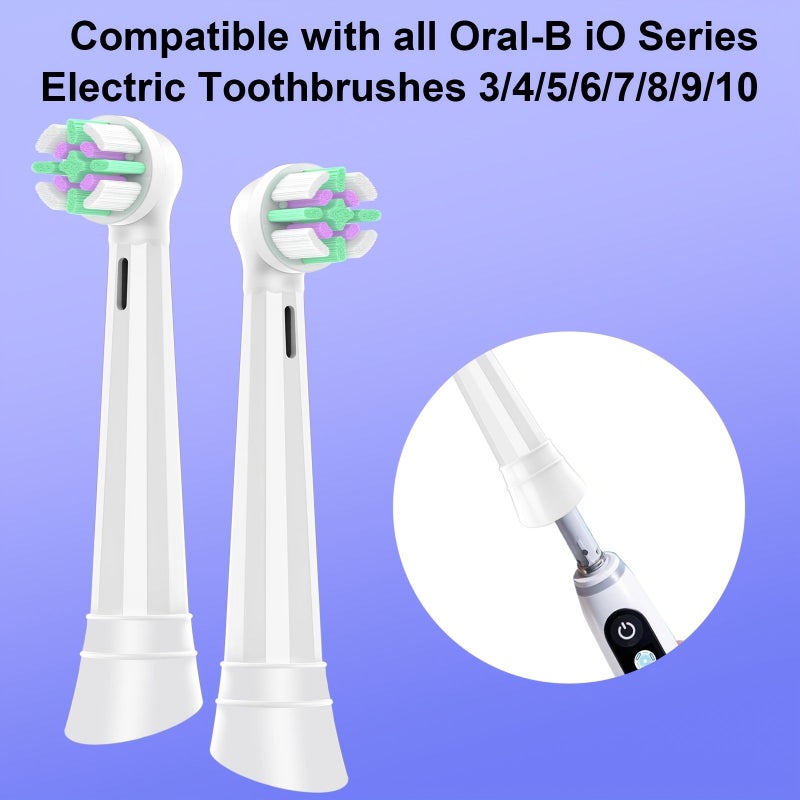 10 Pack Replacement Brush Heads Compatible With Oral B Electric Toothbrush Includes Protective Covers - Image 1