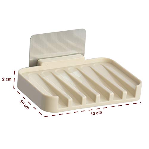 Klaxon Plastic Magic Sticker Series Self-Adhesive Waterproof Kitchen Bathroom Soap Holder (Multicolor) - Image 4