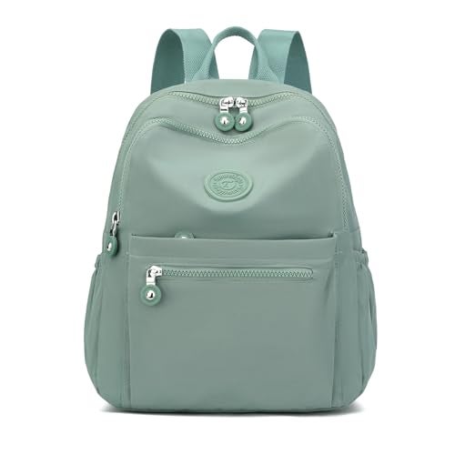 Tanweibago Mini Nylon Women Backpacks11L Small Ladies backpacks Casual Lightweight Women Shopping Travel Daypack Light Green - Image 1