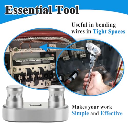 Zeiboat 2Pcs 77455 Cable Bender Tool, Connects to 1/2'' Ratchet, Wire Bender Tool-Maximum Bending Up to 500 MCM - Image 3