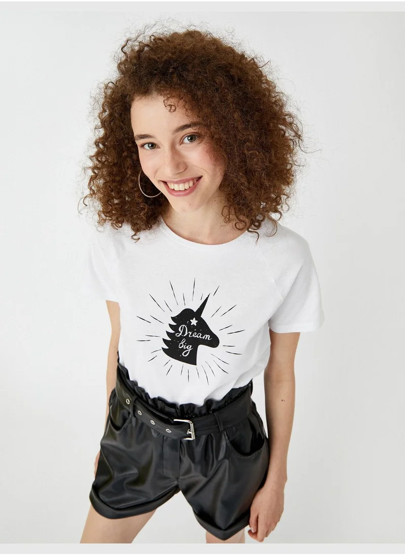 كوتون Printed T-Shirt Cotton