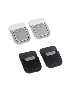 Laptop Stand Invisible Adhesive Bracket Folding Storage Portable Elevated Rack Keyboard Foot Pad Support Rack-Color:First Level Silver