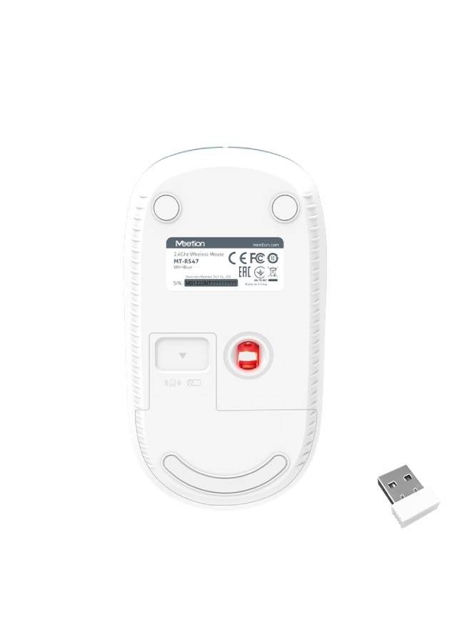 Meetion 2.4G USB Blue Wireless Optical Mouse - R547 - Image 5