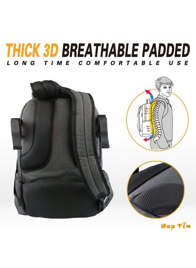 Hap Tim Multi Function Large Baby Diaper Bag Backpack W Stroller Straps Insulated Bottle Pockets Changing Padstylish & Durable(Dark Gray 5284) - Image 5