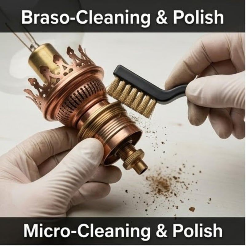 Hasanat Essentials 3-Piece Wire Brush Set - Nylon, Brass, and Stainless Steel Cleaning Brushes for Rust, Dirt, and Paint Scrubbing - Image 2