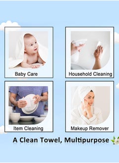 Generic Face Towels, 25cm×30cm Ultra Thick Gentle Exfoliation Disposable Face Towelette, Biodegradable Makeup Remover Dry Wipes , Super Soft Clean Facial Towels Wash Cloth for Sensitive Skin,50 Count,1 Pack  - Image 4
