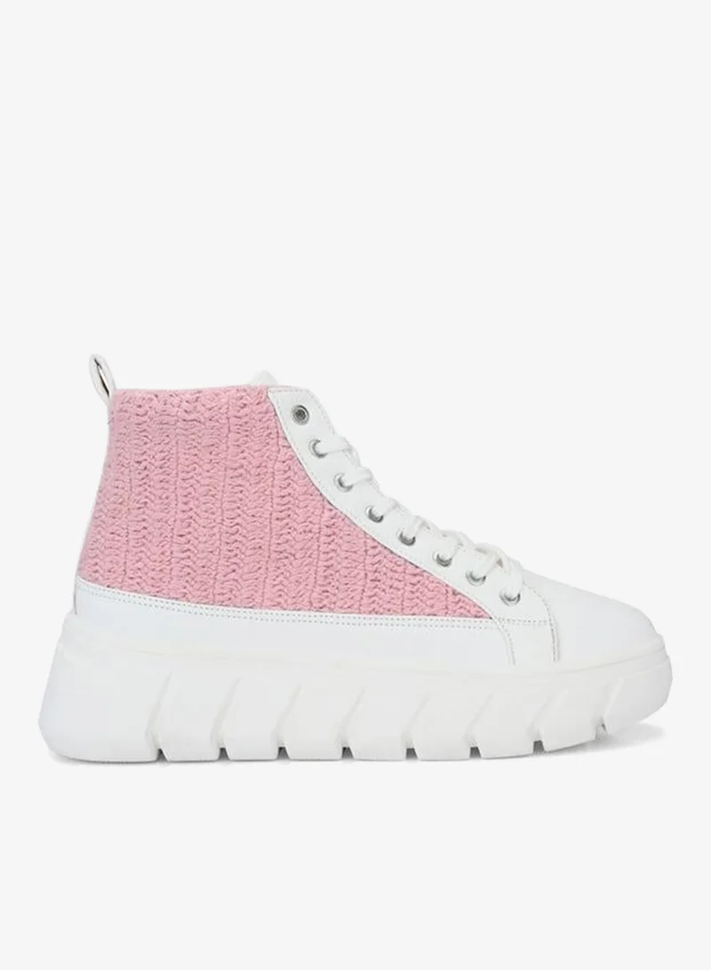 Fresh Feet Fresh Feet Crochet High Top Lace-Up Sneakers