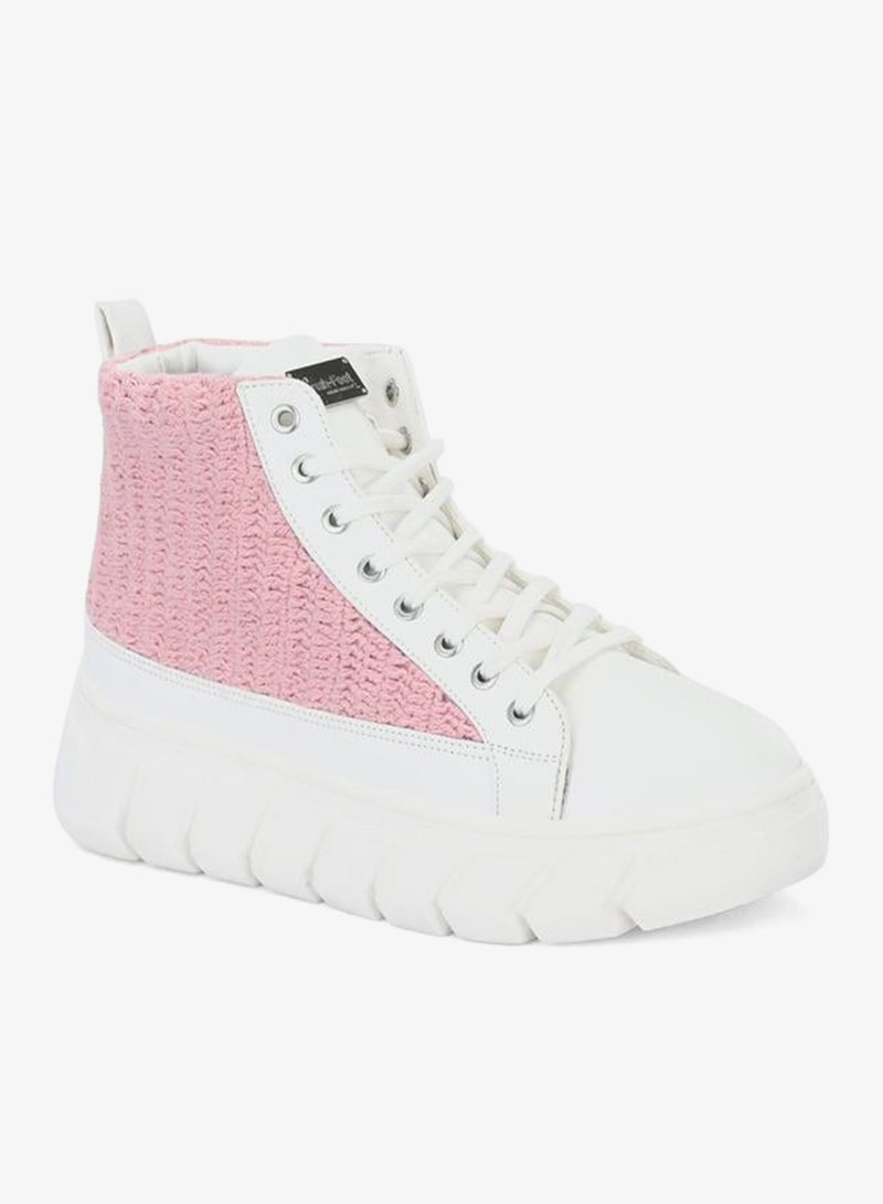 فريش فيت أحذية رياضية نسائية عالية من الكروشيه برباط - Image 3