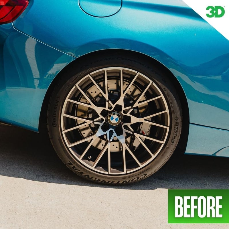 3D Magic Blue - Water Resistant Tire Shine - Repels Rain & Water on Wet Roads for Long Lasting Tire Shine & Protection 16oz. Trendy natural tone options - Image 5
