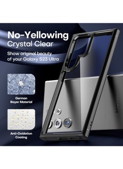 Generic for Samsung Galaxy S24 Ultra Case, TPU Soft Film Screen Protector X2, Tempered Glass Camera Protector X2, Slim Fit Transparent Mobile Phone Back Cover 5-in-1 Full Body Protetive Accessorise  - Image 4
