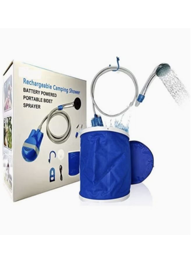 Rechargeable Portable  Outdoor Shower 2200 mAH  with 1.8m Hose Water Pump for Outdoor Travel - Image 1