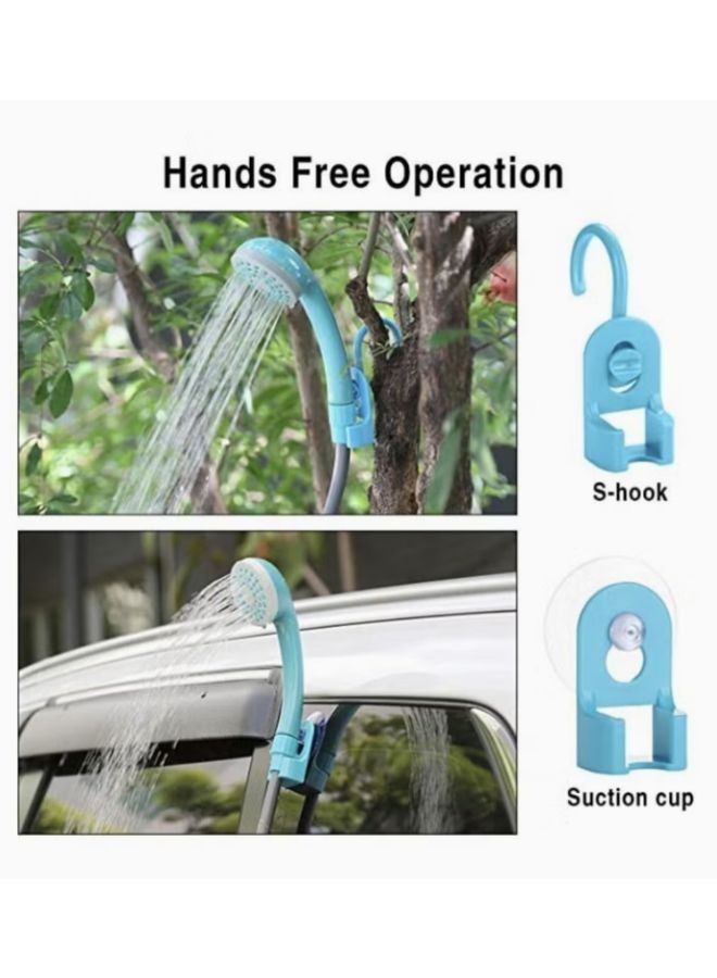 Rechargeable Portable  Outdoor Shower 2200 mAH  with 1.8m Hose Water Pump for Outdoor Travel - Image 3