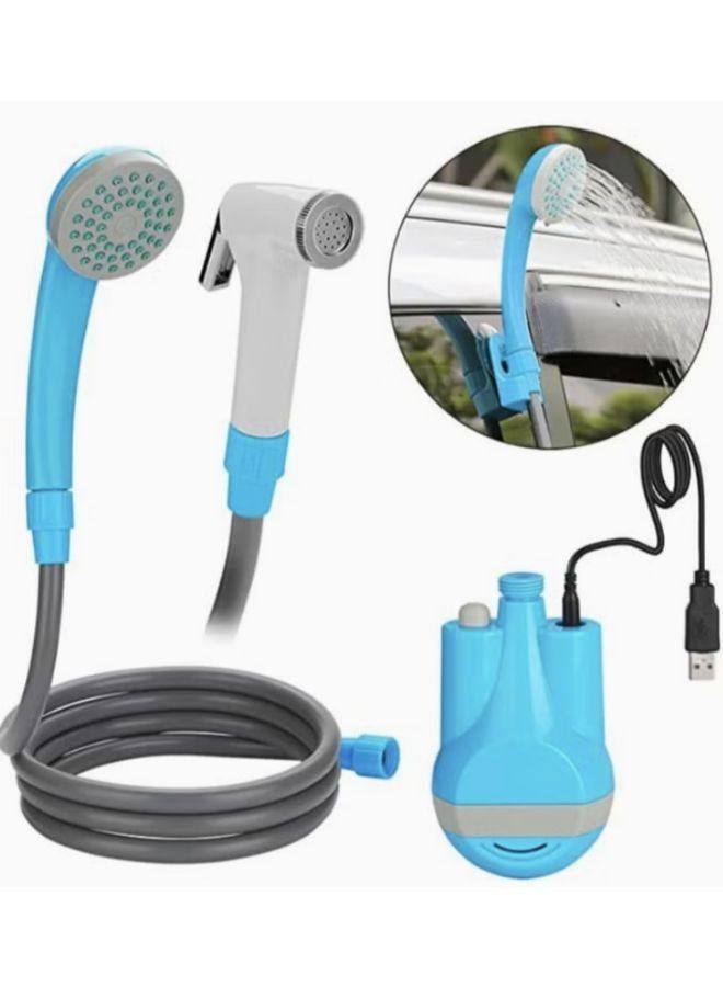 Rechargeable Portable  Outdoor Shower 2200 mAH  with 1.8m Hose Water Pump for Outdoor Travel - Image 4