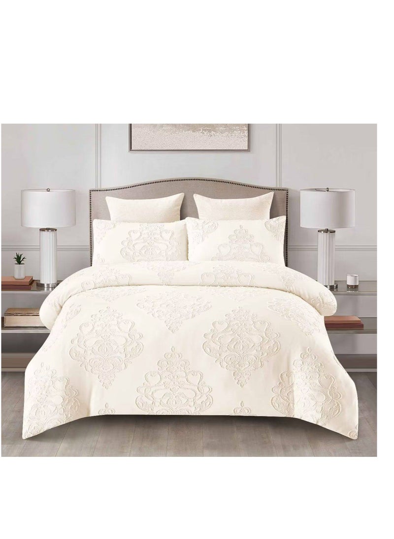 Generic 6Pcs Bedding Set Solid Color Luxury Bedding Duvet Cover Set King Size Bed Set King Size Set 