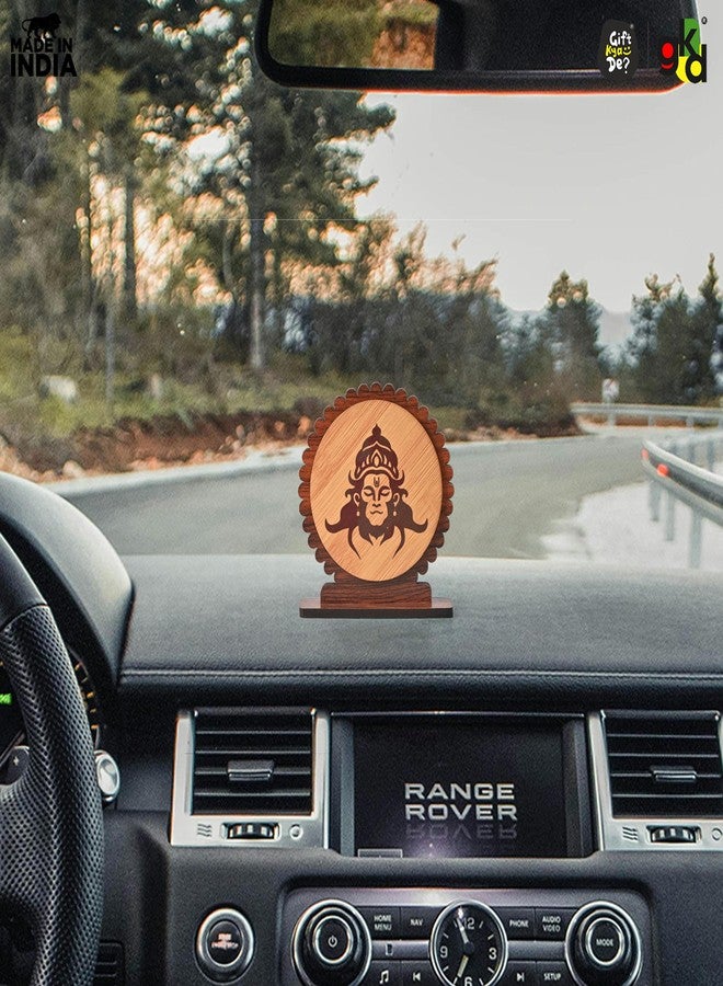 Gift Kya De GKD Hanuman Ji Car Dashboard Idol | Compact Engineered Wood Religious Showpiece | Bajrangbali Idol for Car, Desk & Gifting - Image 3