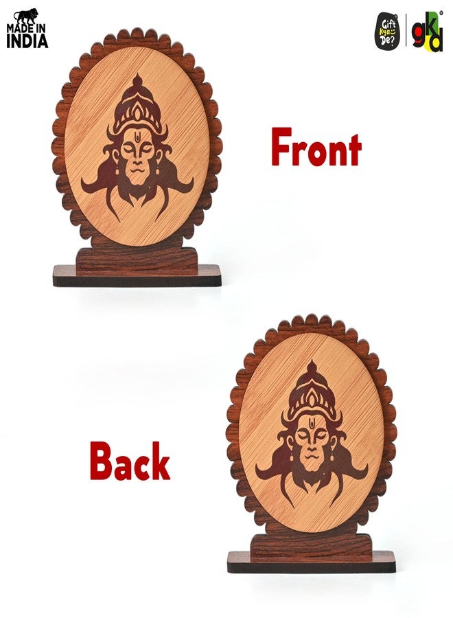 Gift Kya De GKD Hanuman Ji Car Dashboard Idol | Compact Engineered Wood Religious Showpiece | Bajrangbali Idol for Car, Desk & Gifting - Image 5