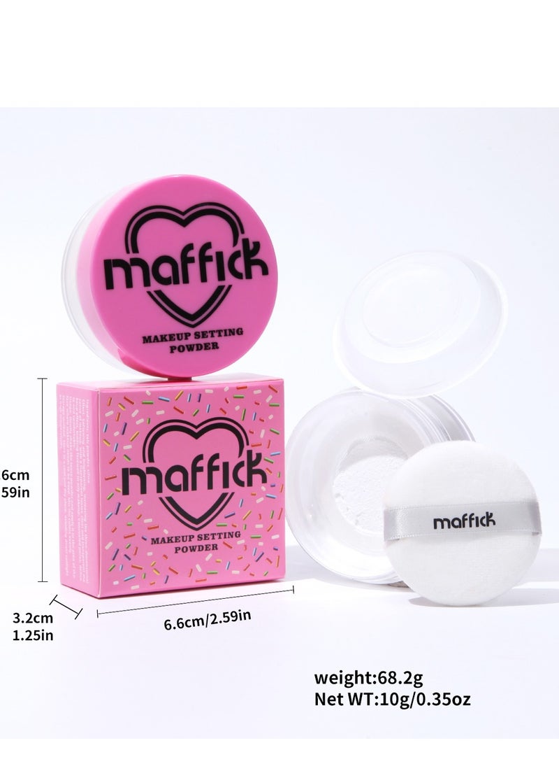 Maffick High Definition Powder - Soft Luminance, Lightweight Loose Powder for Perfect Makeup Setting - 0.35 oz - Image 5