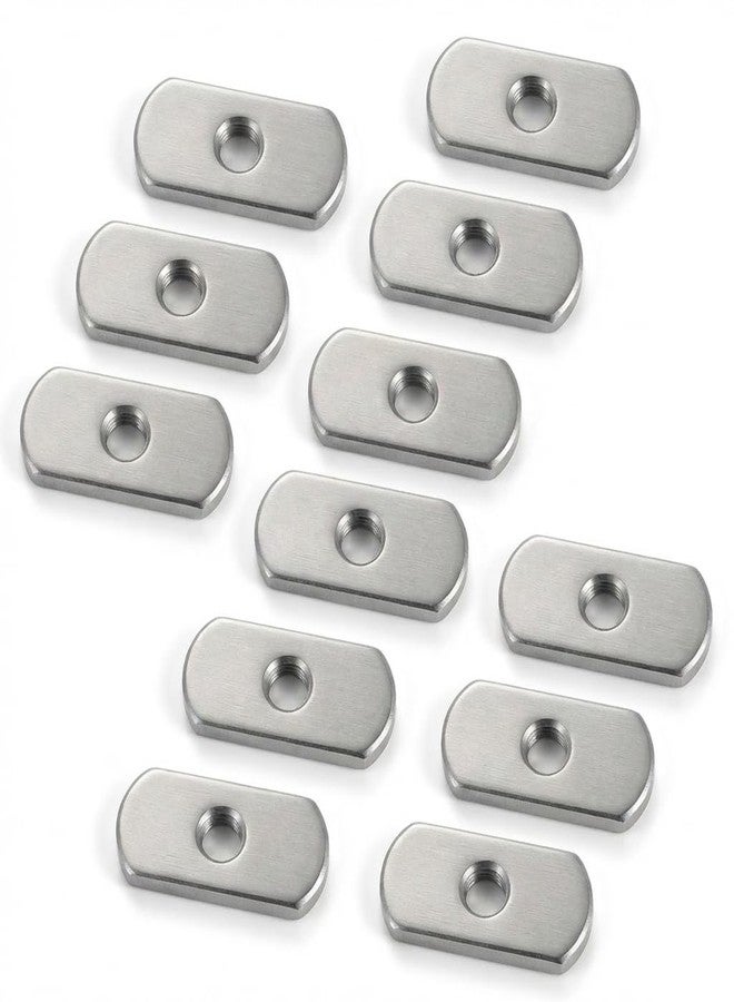 EDSRDPLT 12pcs 1/4"-20 Threaded Centered Kayak Knob Nuts Hardware, Kayak Rail Track Screws Track Nuts, Stainless Steel Kayak Screws, Outdoor Parts Tool Rails Bolts for Canoe Boat. - Image 1